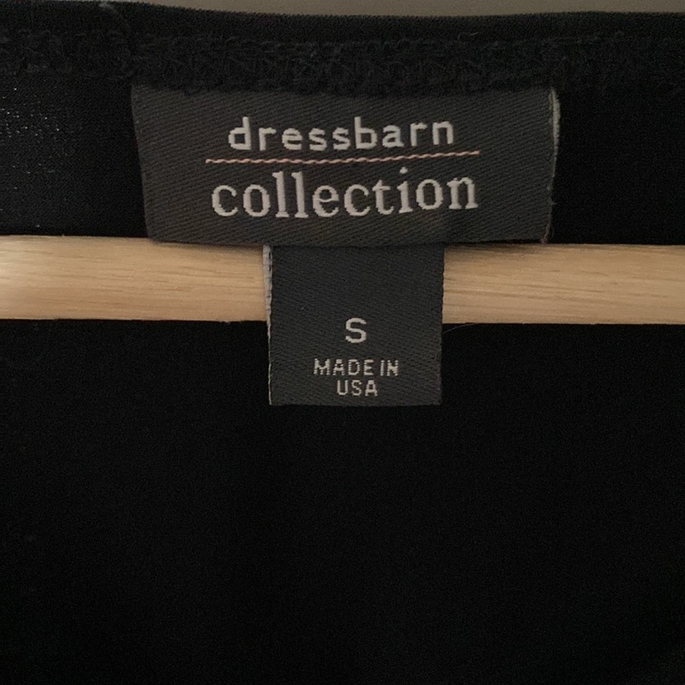 Dressbarn Collection- Black Ruffled Blouse - Picture 2 of 3